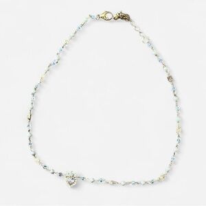 NEW IN BOX - AUTHENTIC GUCCI Crystal Pearl Heart Necklace Gold